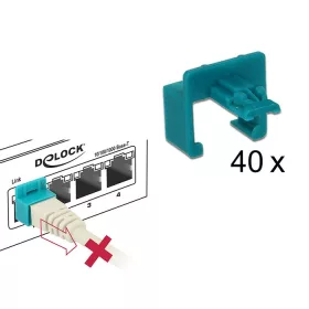   Delock Biztonsági kapocs kezdo készlet RJ45 csatlakozóhoz 40 db-os