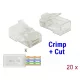Delock RJ45 krimpelő és vágó (apa) Cat.6 UTP 20db (86453)