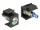 Delock Keystone 6 V-os, lapos, LED zöld, fekete (86463)
