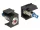Delock Keystone 6 V-os, lapos, LED piros, fekete (86464)