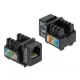 Delock Keystone modul, RJ12-aljzat > LSA Cat.3 UTP, fekete (86468)