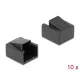 Delock RJ45 csatlakozó porvédő 10db fekete (86470)