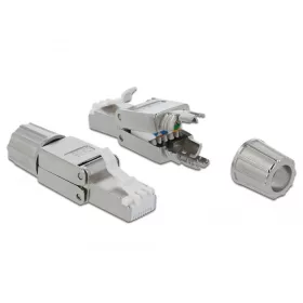   Delock RJ45 Cat.6 STP csatlakozó, szerszám nélkül szerelhető (86476)