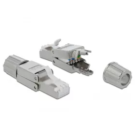   Delock RJ45 dugó Cat.6A STP szerszám nélkül szerelhető (86477)
