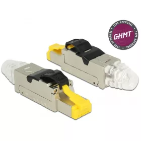   Delock RJ45 dugaszoló szerelvény Cat.8 anyaga: fém (86485)