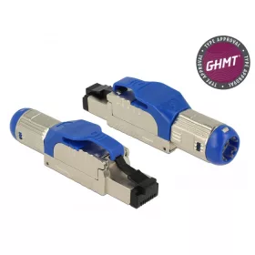 Delock RJ45 dugaszoló szerelvény Cat.8 anyaga: fém
