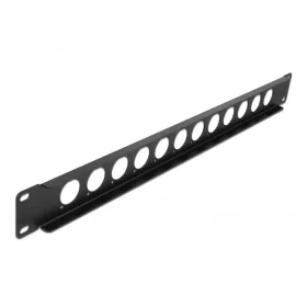 Delock 19  D-típusú próba panel 12 portos fekete (86500)