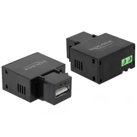 Delock USB-A Keystone modul fekete (86505)