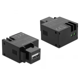   Delock 2,1 A-s, A-típusú USB töltő portos Keystone modul fekete (86506)
