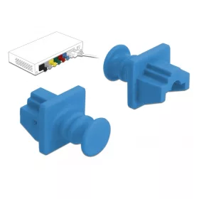 Delock Porvédő az RJ45 hüvely, 10 darab kék (86509)