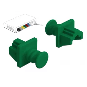 Delock Porvédő az RJ45 hüvely, 10 darab zöld