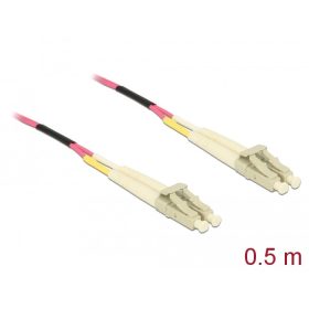   Delock Kábel, optikai szálas LC > LC többszörös OM4, 0,5 m (86544)