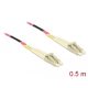 Delock Kábel, optikai szálas LC > LC többszörös OM4, 0,5 m (86544)