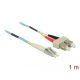 Delock Kábel, optikai szálas LC > SC többszörös OM3, 1 m (86564)