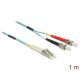 Delock Kábel, optikai szálas LC > ST többszörös OM3, 1 m (86567)