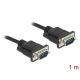 Delock Sub-D9-es RS-232 soros kábel apa-anya 1m (86573)