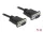 Delock Sub-D9-es, RS-232 soros kábel, apa-apa, 5 m (86576)