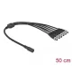 Delock DC megosztó kábel 5,5 x 2,1 mm 1 db. anya   6 db. apa csavarható (86591)