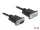Delock Sub-D9-es, RS-232 soros kábel, apa-anya, 5 m