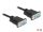 Delock Sub-D9-es RS-232 soros kábel anya-anya 3m (86606)