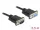 Delock Sub-D9-es, RS-232 soros kábel, apa-anya, 0,5 m (86613)
