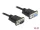 Delock Sub-D9-es, RS-232 soros kábel, apa-anya, 4 m