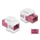 Delock Keystone modul SC Simplex aljzat - SC Simplex aljzat ibolya / fehér (86717)