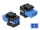 Delock Keystone modul LC Duplex aljzat - LC Duplex aljzat kék / fekete (86718)