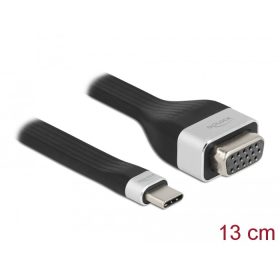   Delock FPC lapos csík kábel USB Type-C  - VGA (DP Alt Mode) 13 cm (86730)
