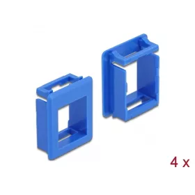 Delock Keystone modultartó tokokhoz (4 db) kék (86764)