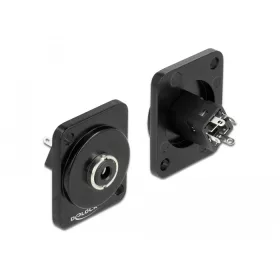   Delock D-típusú Modul 3,5 mm 3 tűs sztereó jack hüvely forrasztott konnektorhoz (86789)