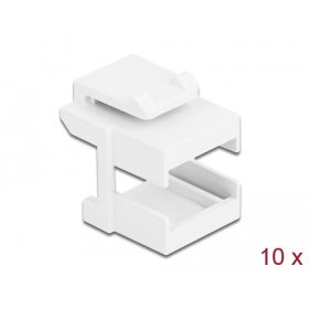   Delock Keystone fedél, fehér optikai szálasz csatlakozókhoz, 10 darab (86807)