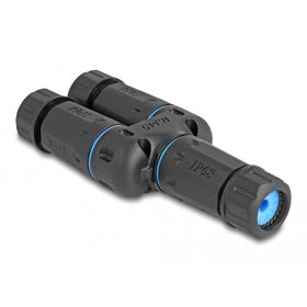   Delock Kábelcsatlakoztató RJ45 anya   2 x RJ45 anya Cat.6A vízhatlan (86808)