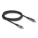 Delock USB-C kábel tápmérővel PD 3.0 100 W 2 m (86809)