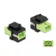 Delock Keystone modul SC Simplex aljzat - SC Simplex aljzat citromzöld / fekete (86811)
