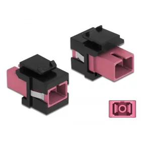   Delock Keystone modul SC Simplex aljzat - SC Simplex aljzat ibolya / fekete (86815)