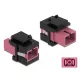 Delock Keystone modul SC Simplex aljzat - SC Simplex aljzat ibolya / fekete (86815)