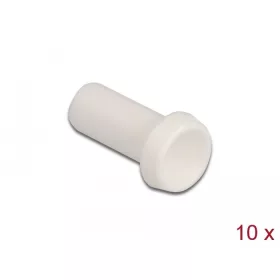   Delock Porvédő tető száloptika csatlakozóhoz, 2,50 mm-es kupakkal 10 db. Fehér (86845)