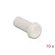 Delock Porvédő tető száloptika csatlakozóhoz, 2,50 mm-es kupakkal 10 db. Fehér (86845)