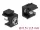 Delock Keystone modul, DC 5,5 x 2,5 mm-csatlakozóhüvely, fekete (86850)
