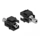 Delock Keystone Module sztereo jack anya 3,5 mm 3 tűs - sztereo jack anya 3,5 mm 3 tűs, fekete (86859)
