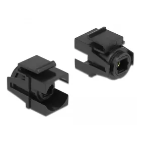   Delock Keystone modul, TOSLINK-csatlakozóhüvely > TOSLINK-csatlakozóhüvely fekete (86868)