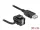Delock Keystone modul, USB 2.0 A-csatlakozóhüvely 110  > USB 2.0 A-csatlakozóhüvely, kábellel fekete (86869)