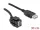 Delock Keystone modul, USB 2.0 A-csatlakozóhüvely 250  > USB 2.0 A-csatlakozóhüvely, kábellel fekete (86870)