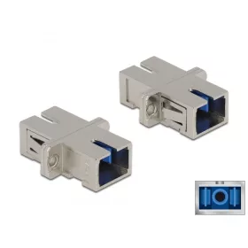   Delock SC optikai szálas csatlakozó Simplex anya - SC Simplex anya, egymódosú fém (86872)