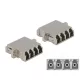 Delock LC optikai szálas csatlakozó Quad anya - LC Quad anya, egymódosú fém (86875)
