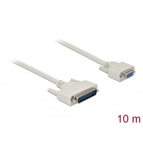   Delock Soros kábel, D-Sub 25 dugó hím D-Sub 9 hüvely, 10 m (86877)