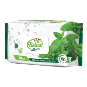   BELUX nedves törlőkendő menthol-citrom (MINT) 120 db flip top