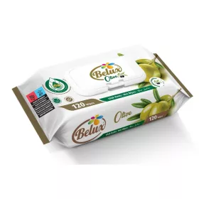 BELUX nedves törlőkendő oliva (OLIVE) 120 db flip top