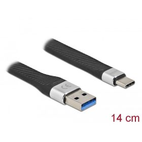   Delock USB 3.2 Gen 1 FPC lapos csík kábel USB A-típusú - USB Type-C  14 cm PD 3 A